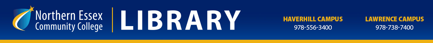 Northern Essex Community College: Library FAQ banner