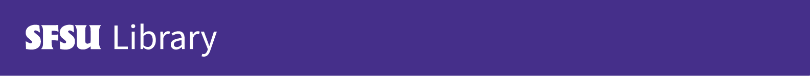 San Francisco State University: Library Help banner