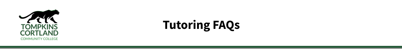 Tompkins Cortland Community College: Library FAQs banner