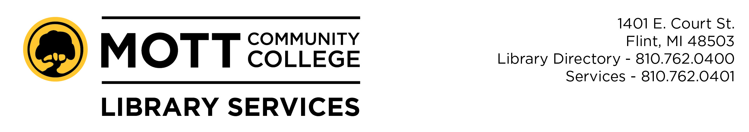 Mott Community College: LibAnswers banner